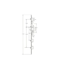 Alternative view of Elite Heritage Latch Deadbolt 3 Hooks Key Wind Multipoint Door Lock