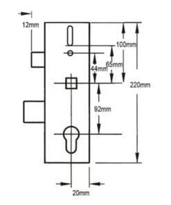 Alternative view of Multipoint Gearbox - Lift Lever or Split Spindle