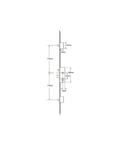 Alternative view of 833 Latch Deadbolt 2 Latches Auto Locking Multipoint Door Lock