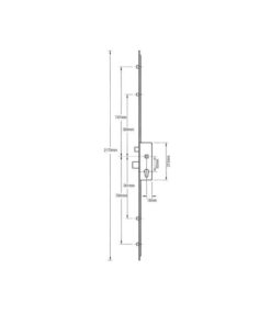 Alternative view of 855 Type 1 Latch Deadbolt 4 Rollers Key Wind Operated Multipoint Door Lock