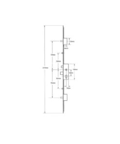 Alternative view of 856 Type 8 Latch Deadbolt 2 Rollers 2 Pins Lift Lever Multipoint Door Lock