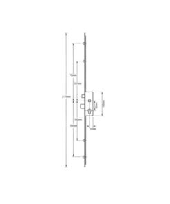 Alternative view of 859 Type 1 Latch Deadbolt 4 Rollers Split Spindle Multipoint Door Lock