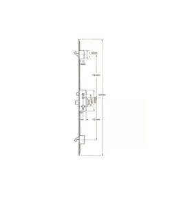 Alternative view of Crimebeater Latch Deadbolt 2 Hooks 20mm Radius Faceplate Split Spindle Multipoint Door Lock