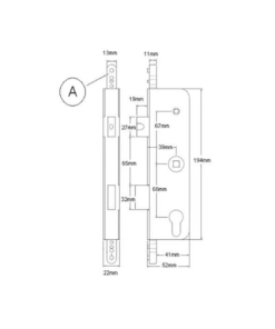 Alternative view of Genuine Multipoint Gearbox Old Style Case A - Lift Lever or Split Spindle