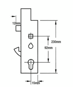 Alternative view of XL Genuine Multipoint Gearbox - Lift Lever