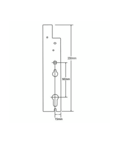 Alternative view of XL Lift Lever Passive Lock