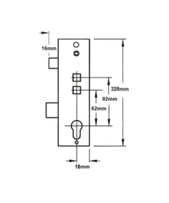 Alternative view of Multipoint Gearbox - Lift Lever or Double Spindle