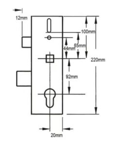 Alternative view of Multipoint Gearbox - Lift Lever or Split Spindle