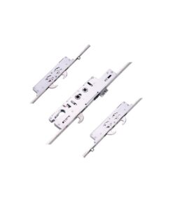 Duplex Latch 5 Hook 4 Roller Multipoint Door Lock - 16mm Faceplate Option 1 (top hook to spindle = 543mm)