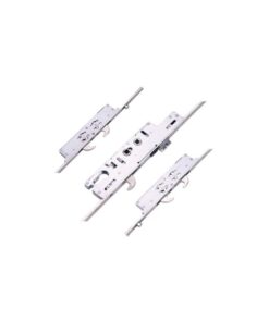 Duplex Latch 5 Hook 4 Roller Multipoint Door Lock - Double Spindle 16mm Faceplate Option 2 (top hook to spindle = 733mm)