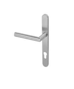 Group KM070-SSS BLU Mitre Lever Door Handle with Euro Profile (LEAD TIME: 2-3 DAYS)