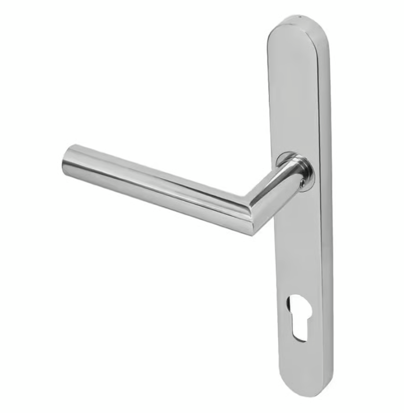 Group KM078C BLU Mitre Sprung Lever Door Handle (LEAD TIME: 2-3 DAYS) 1 Group KM078C BLU Mitre Sprung Lever Door Handle (LEAD TIME: 2-3 DAYS)
