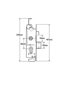 Alternative view of L22174 Everest Genuine Multipoint Gearbox - Lift Lever or Split Spindle