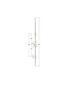 Alternative view of Lockmaster Latch Deadbolt 2 Hooks 2 Anti Lift Pins Lift Lever Bifold Multipoint Door Lock -Smarts ALUK version (top hook to spindle = 584mm)