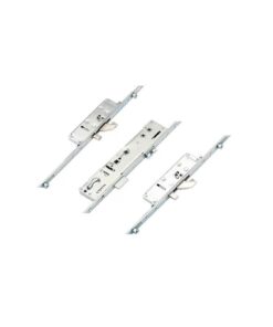 Latch Deadbolt 2 Hooks 2 Anti Lift Pins 4 Rollers Lift Lever or Double Spindle Multipoint Door Lock - Option 2 (top hook to spindle = 621mm)