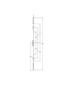 Alternative view of Latch 3 Hooks 2 Anti Lift Pins 4 Rollers Double Spindle Multipoint Door Lock