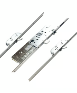 M-TS Latch & Deadbolt 2 Hooks 2 Anti Lift Bolts Flat 24mm Faceplate Electric Multipoint Door Lock