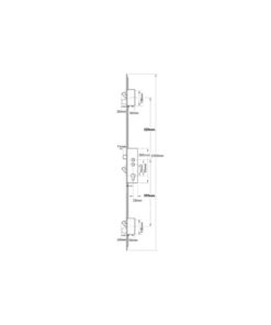 Alternative view of Mantis 2 Latch 3 Hooks 2 Deadbolts Double Spindle Multipoint Door Lock - Option 1 - 16mm Faceplate