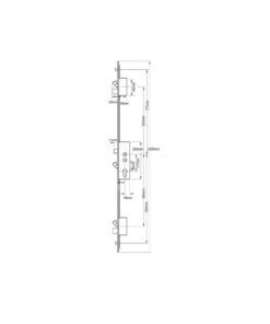 Alternative view of Mantis 1 Latch 3 Hooks 2 Deadbolts 2 Rollers Double Spindle Multipoint Door Lock