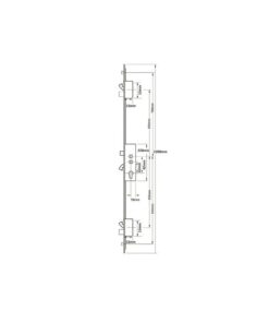 Alternative view of Mantis 3 Latch 2 Deadbolts 3 Hooks 2 Rollers Double Spindle Multipoint Door Lock