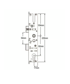 Alternative view of GTS Genuine Multipoint Gearbox - Square Latch Reversal Button- Lift Lever