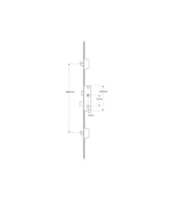 Alternative view of C-TS Latch Deadbolt 2 Hooks Split Spindle Multipoint Door Lock