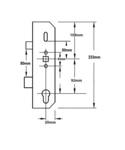 Alternative view of Copy Multipoint Gearbox - Latch and Deadbolt - Lift Lever