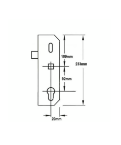 Alternative view of Copy Multipoint Gearbox - Latch Only Version - Lift Lever