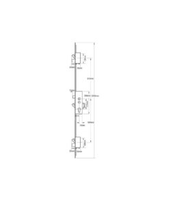 Alternative view of Mantis 1 Latch 3 Hooks 2 Deadbolts Double Spindle Multipoint Door Lock