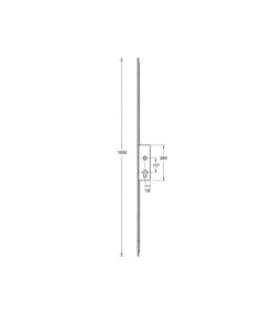 Alternative view of Mantis 1 Slave Lock Lift Lever Multipoint Door Lock