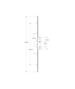 Alternative view of VERSA Latch Deadbolt 4 Rollers Lift Lever Universal Repair Multipoint Door Lock