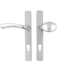 Alternative view of Palladio Lever Fixed Pad UPVC Multipoint Door Handles - 92mm PZ Unsprung 215mm Screw Centres