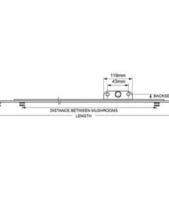 Alternative view of RAIL Reach Espags- Inline Espag with Mushrooms