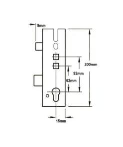 Alternative view of Roto H500 MVD500 Genuine Multipoint Gearbox - Lift Lever or Double Spindle