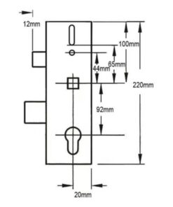 Alternative view of Multipoint Gearbox - Lift Lever or Split Spindle