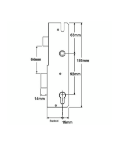 Alternative view of Multipoint Gearbox - Lift Lever or Split Spindle