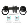 Ring Gate Latch - Twisted Ring - Prepack 150mm Set