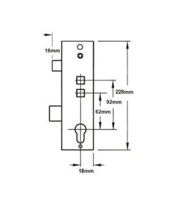 Alternative view of Multipoint Gearbox - Lift Lever or Double Spindle