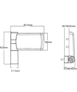 Alternative view of Patriot Plus 3D Flag Hinge