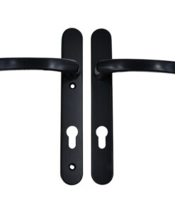 Lever UPVC Multipoint Door Handles - 92mm PZ Sprung 122mm Screw Centres - Long Backplate