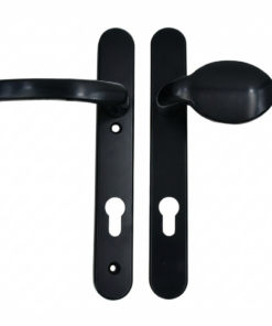 Lever Moveable Pad UPVC Multipoint Door Handles - 92mm PZ Sprung 122mm Screw Centres - Long Backplate