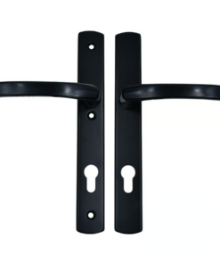 Lever UPVC Multipoint Door Handles - 92mm PZ Sprung - 215mm Screw Centres - 260mm Long Backplate - 3x Fixing Points