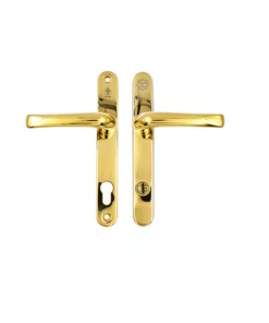TS007 2 Star Grade 304 Stainless Steel Lever Lever UPVC Multipoint Door Handles - 92mm PZ Sprung 210mm Screw Centres