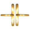 Lever Lever UPVC Multipoint Door Handles - 70mm PZ Sprung 215mm Screw Centres