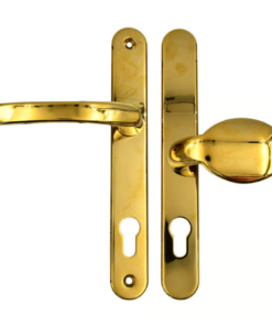 Lever Moveable Pad Offset UPVC Multipoint Door Handles - 92/62mm PZ - Sprung - 215mm Screw Centres