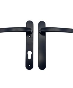 Blank External Lever Lever French Door Multipoint Handles – 92mm PZ Sprung 122mm Screw Centres