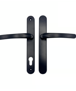 Blank External Lever Lever French Door Multipoint Handles – 92mm PZ Sprung 210mm Screw Centres