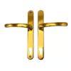 Lever UPVC Multipoint Door Handles - 117mm PZ - Sprung - 237mm Screw Centres - 267mm Backplate