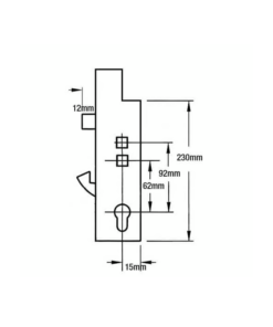 Alternative view of XL Genuine Multipoint Gearbox - Lift Lever or Double Spindle