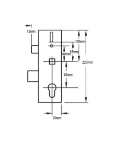 Alternative view of Multipoint Gearbox - Lift Lever or Split Spindle